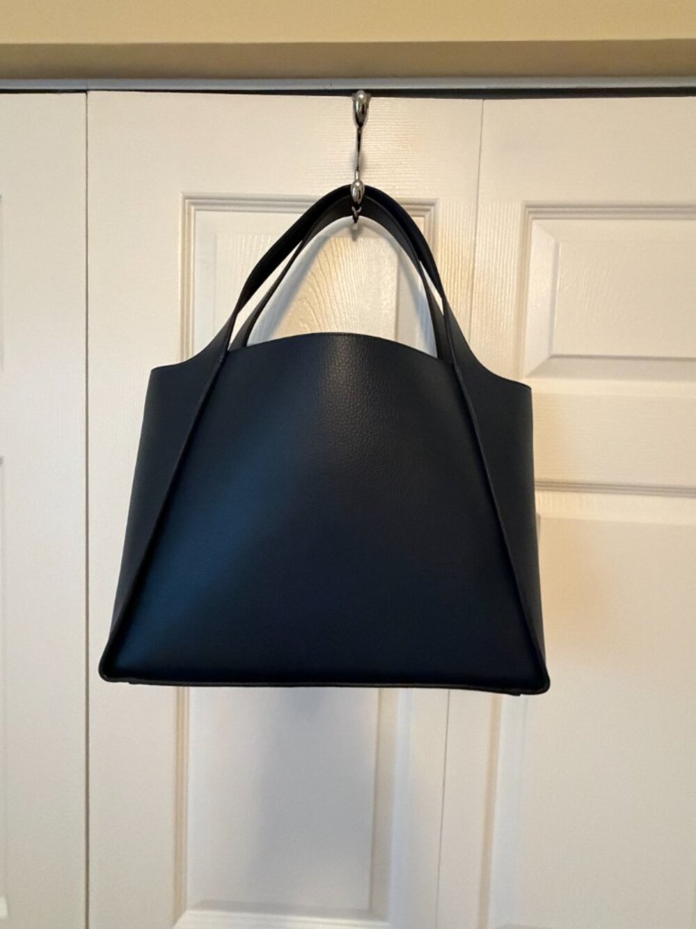 Stella McCartney Navy Perforated Logo Tote - Picture 10 of 14